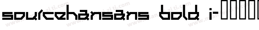 sourcehansans bold i字体转换
